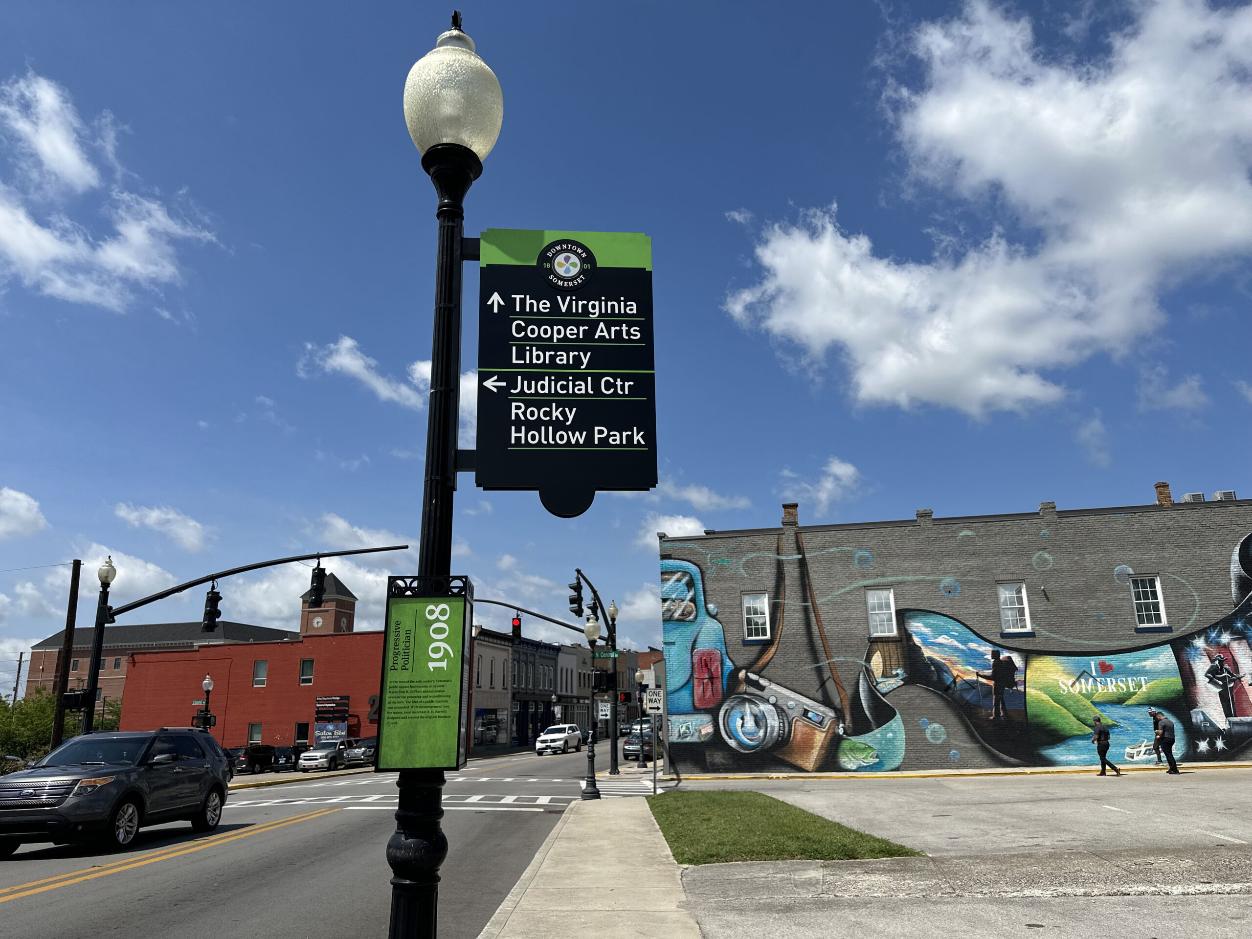 City of Somerset introduces new downtown wayfinding and placemaking